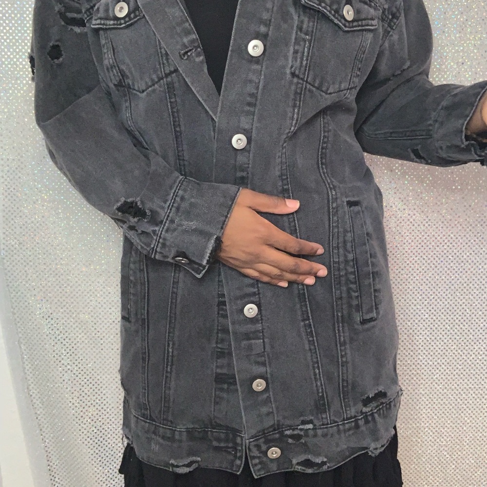 Black Boyfriend heavy wash Jean Jacket